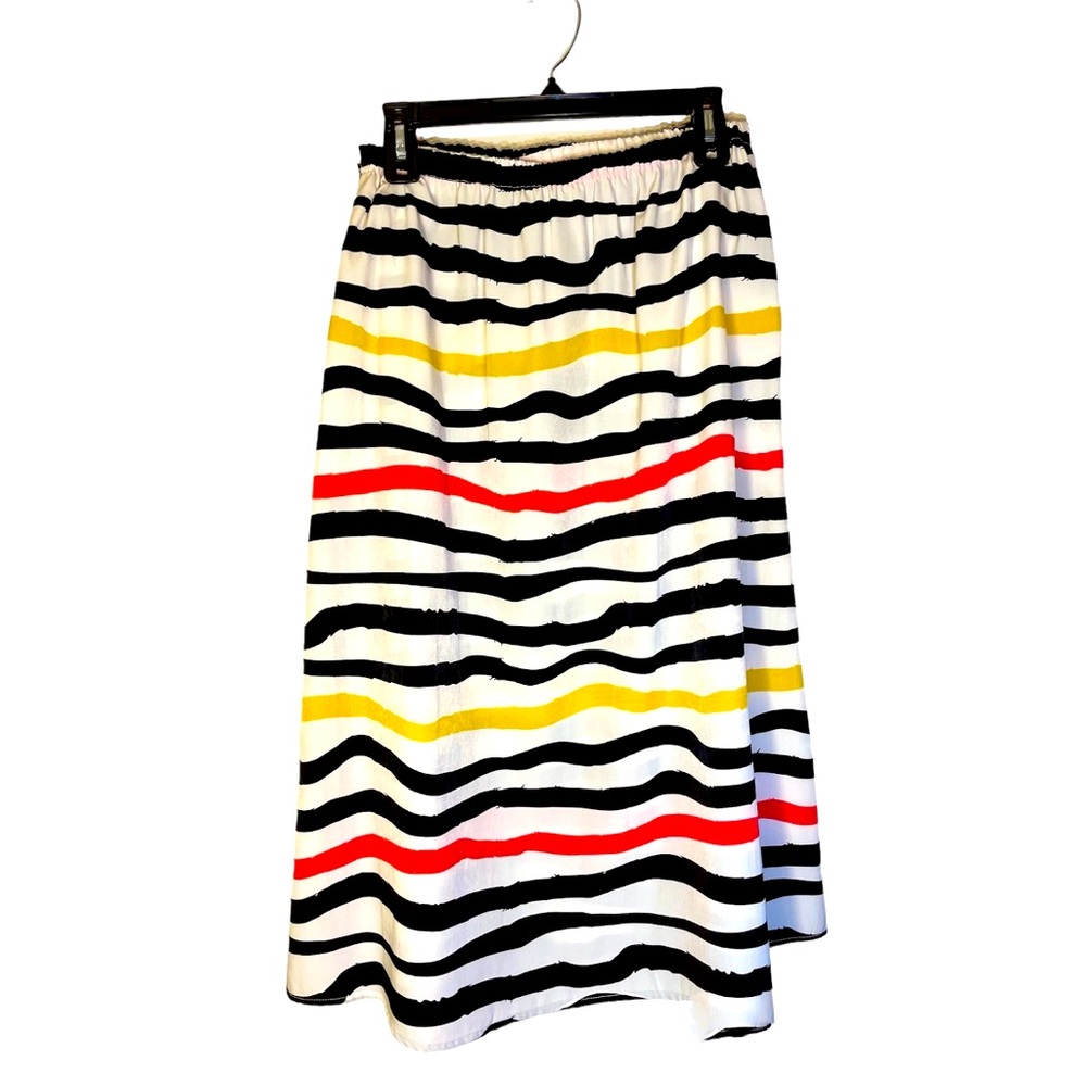 DownEast striped skirt with pockets. Size Medium